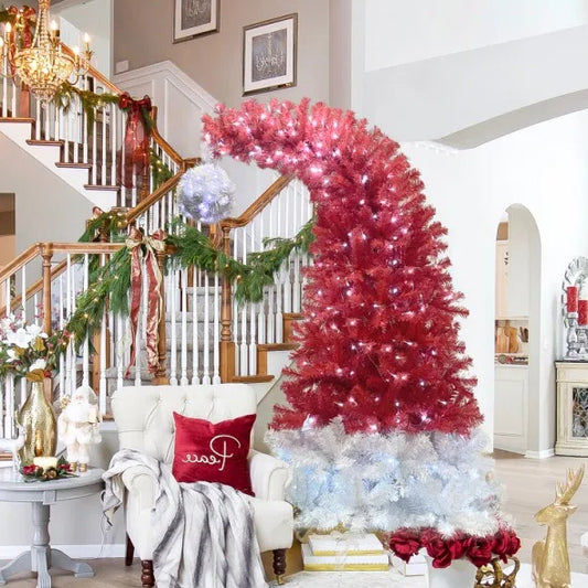 6FT Pre Lit Artificial Christmas Tree with 300 LED Lights