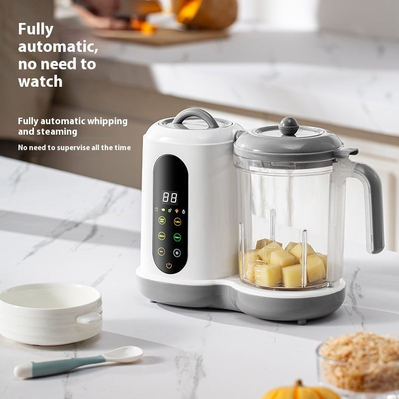 Multifunctional Baby Food Mixer with Automatic Cleaning, Adjustable Speed, 1L Stainless Steel, Low Noise Operation 5