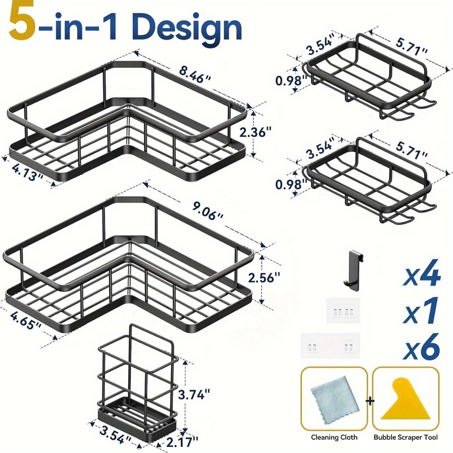 Corner Shower Storage Rack
