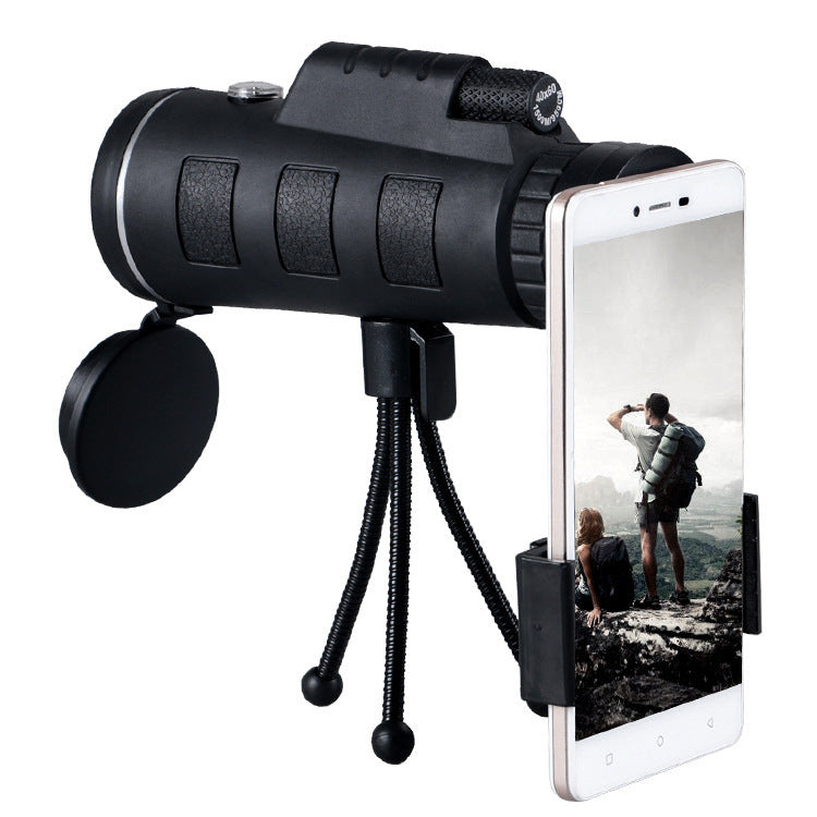 Monocular Telescope with 40x60 Zoom, Compass, Tripod, and Phone Clip for Outdoor Adventures 2
