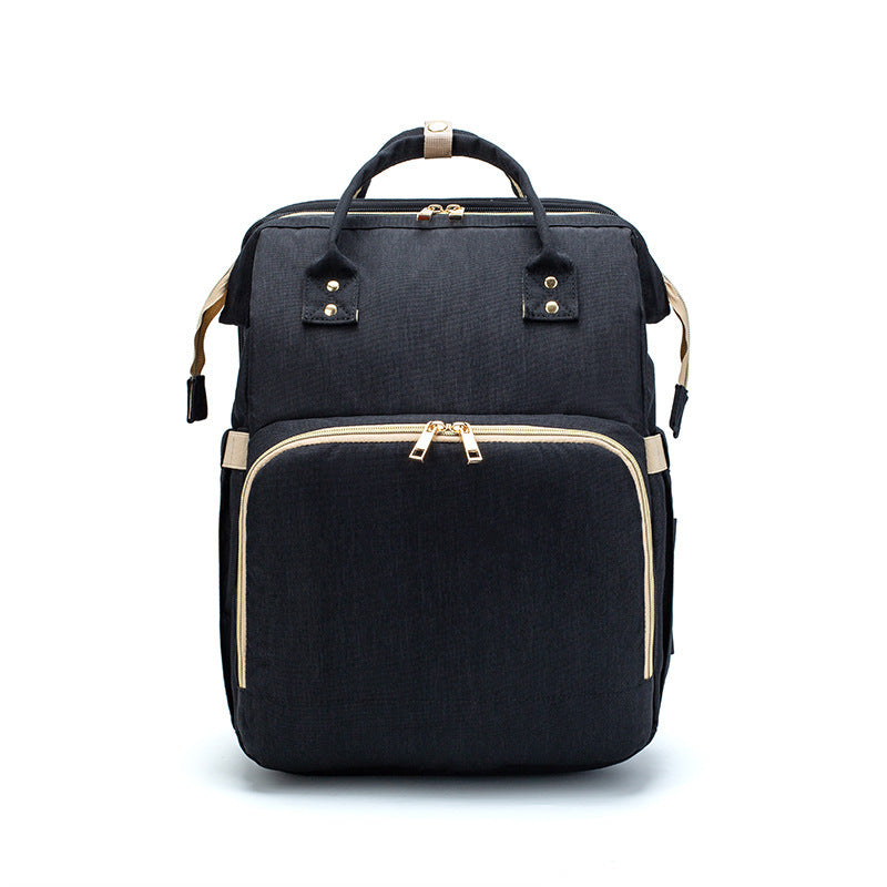 Large Capacity Diaper Bag Backpack with USB Charging and Portable Crib Function β Multi-functional Baby Bag 11