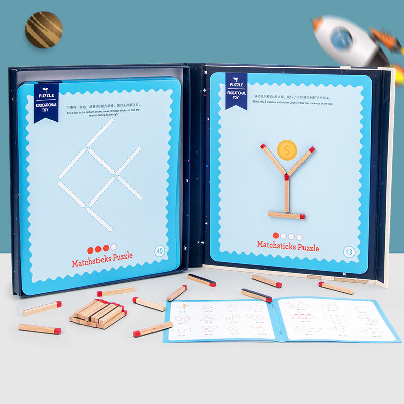 Montessori Educational Wooden Thinking Match Game β Learning Toy for 2 to 3 Year Olds, Encourages Critical Thinking and Problem Solving 3
