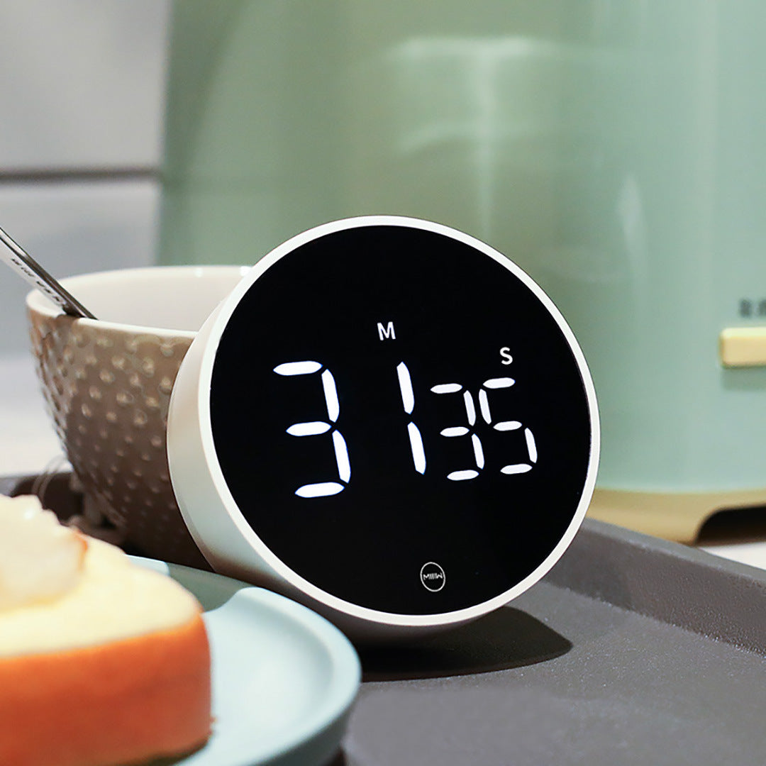 Rotating Magnetic Silent Timer for Sports - Waterproof ABS with Non-Slip Base and Pause Function for Interval Training 5