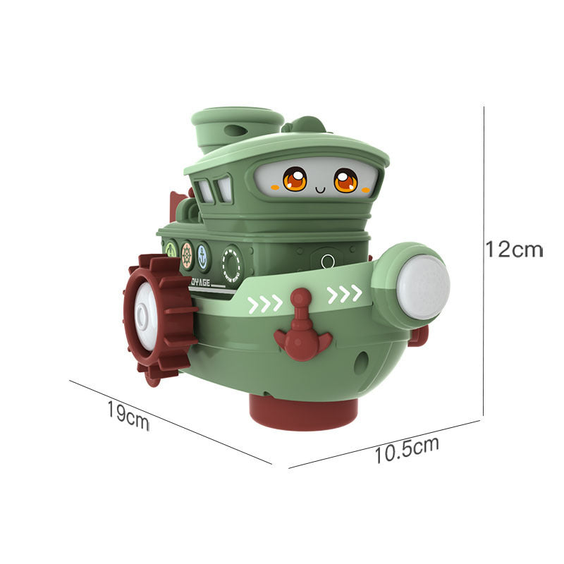 Electric Water Spray Toy Boat with Lights and Sounds β Fun Light Up Bath Toy for Kids 6