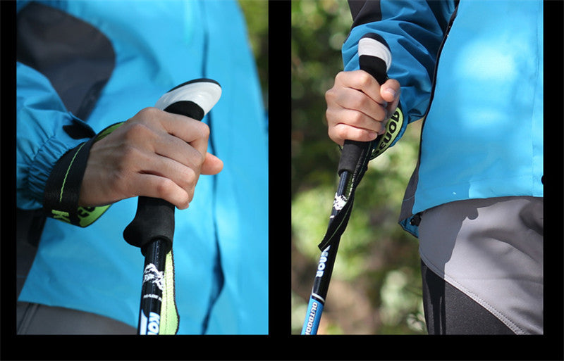 Multifunctional Telescopic Carbon Fiber Trekking Pole β Lightweight and Adjustable 63-135cm 5