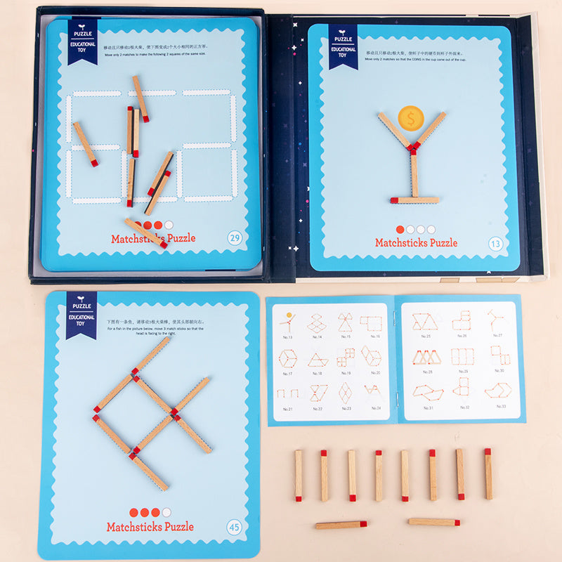 Montessori Educational Wooden Thinking Match Game β Learning Toy for 2 to 3 Year Olds, Encourages Critical Thinking and Problem Solving 5