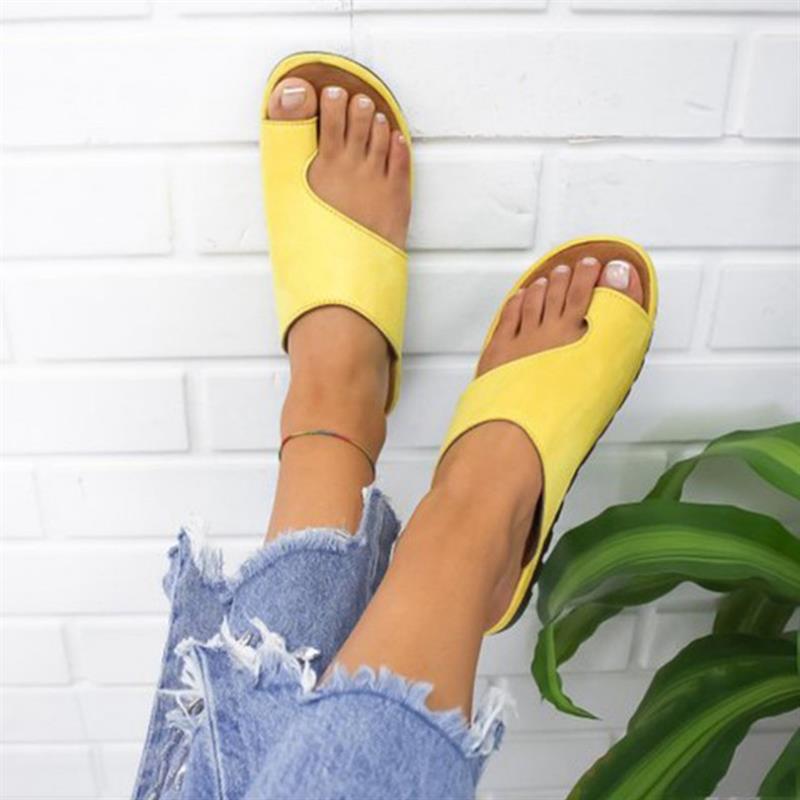 Comfortable Women's Platform Sandals with Orthopedic Bunion Corrector β Casual Flat Shoes in Plus Sizes 35-43 8
