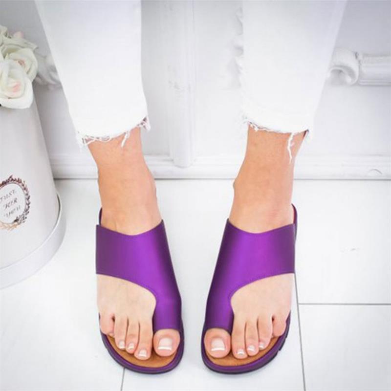 Comfortable Women's Platform Sandals with Orthopedic Bunion Corrector β Casual Flat Shoes in Plus Sizes 35-43 6