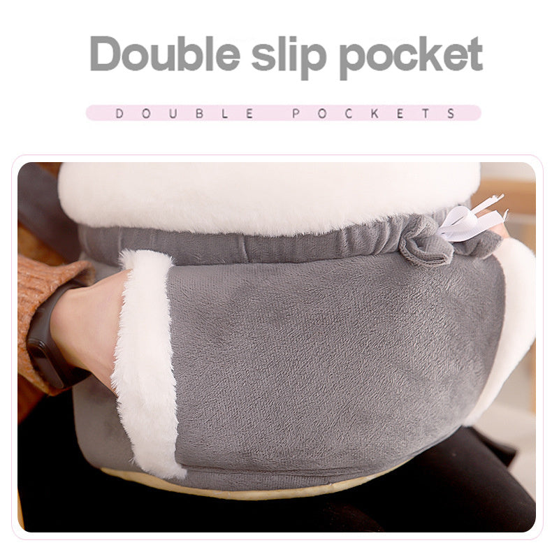 Cute Japanese and Korean Style Cat Litter Bag β Soft Velvet Material, 6-12 kg Capacity 2