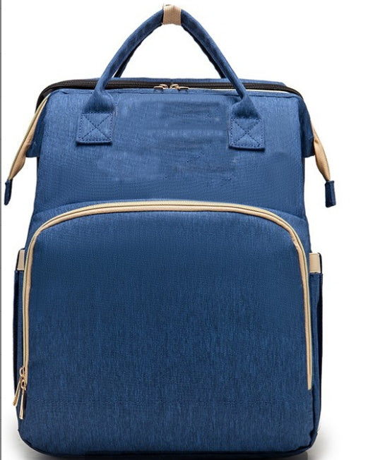 Large Capacity Diaper Bag Backpack with USB Charging and Portable Crib Function β Multi-functional Baby Bag 16