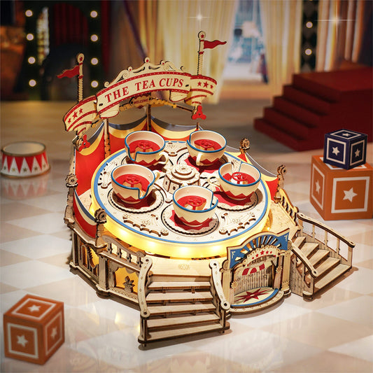 DIY 3D Wooden Puzzle Music Box