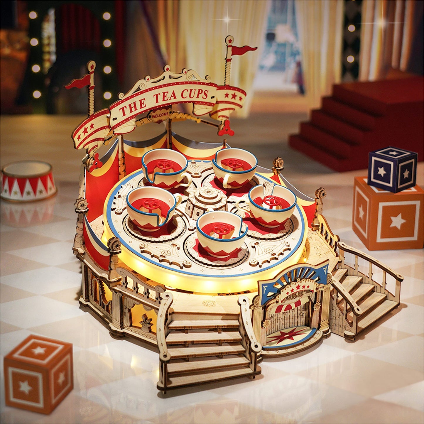 DIY 3D Wooden Puzzle Music Box