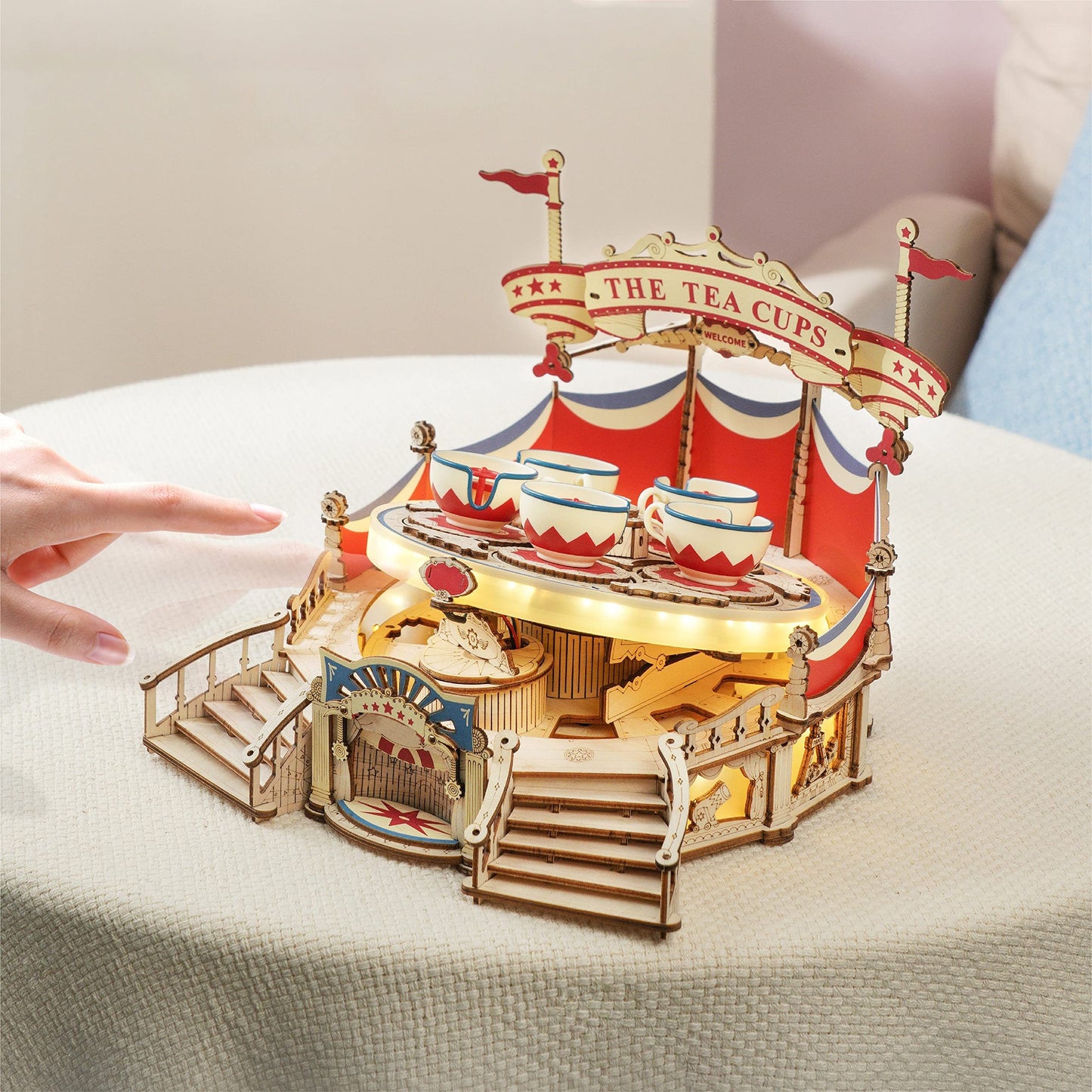 DIY 3D Wooden Puzzle Music Box