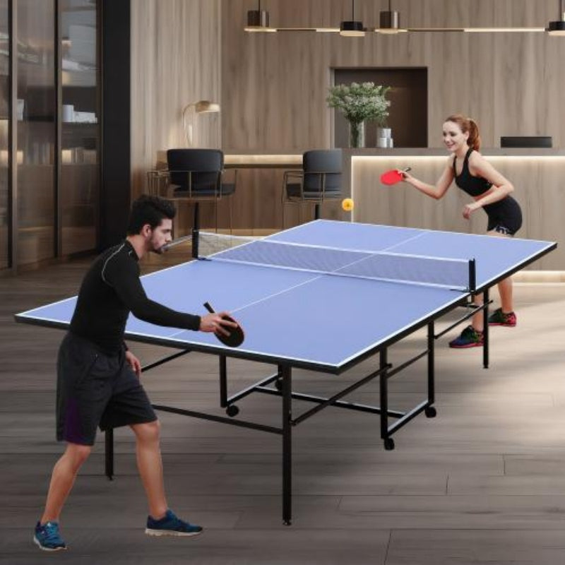 9-Foot Indoor Ping Pong Table Set