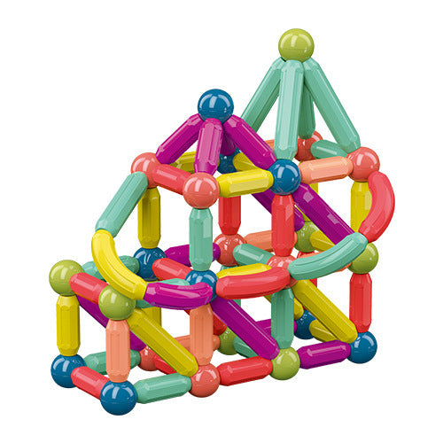 Magnetic Building Blocks Set for Kids β 50-100 Colorful Magnetic Tiles for Creative Play and Learning 3