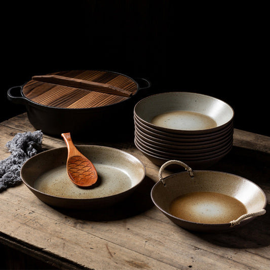 Handmade Coarse Serving Dishes