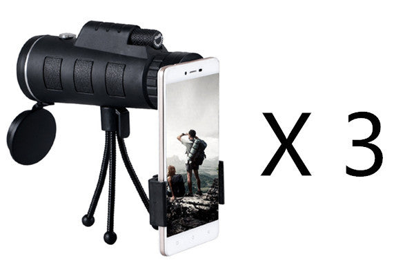 Monocular Telescope with 40x60 Zoom, Compass, Tripod, and Phone Clip for Outdoor Adventures 9