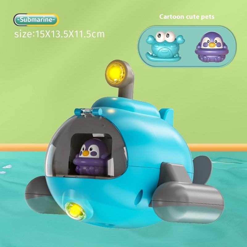 Luminous Catapult Submarine Bath Toy β Colorful Plastic Water Toy for Kids, Promotes Hand-Eye Coordination and Learning 6