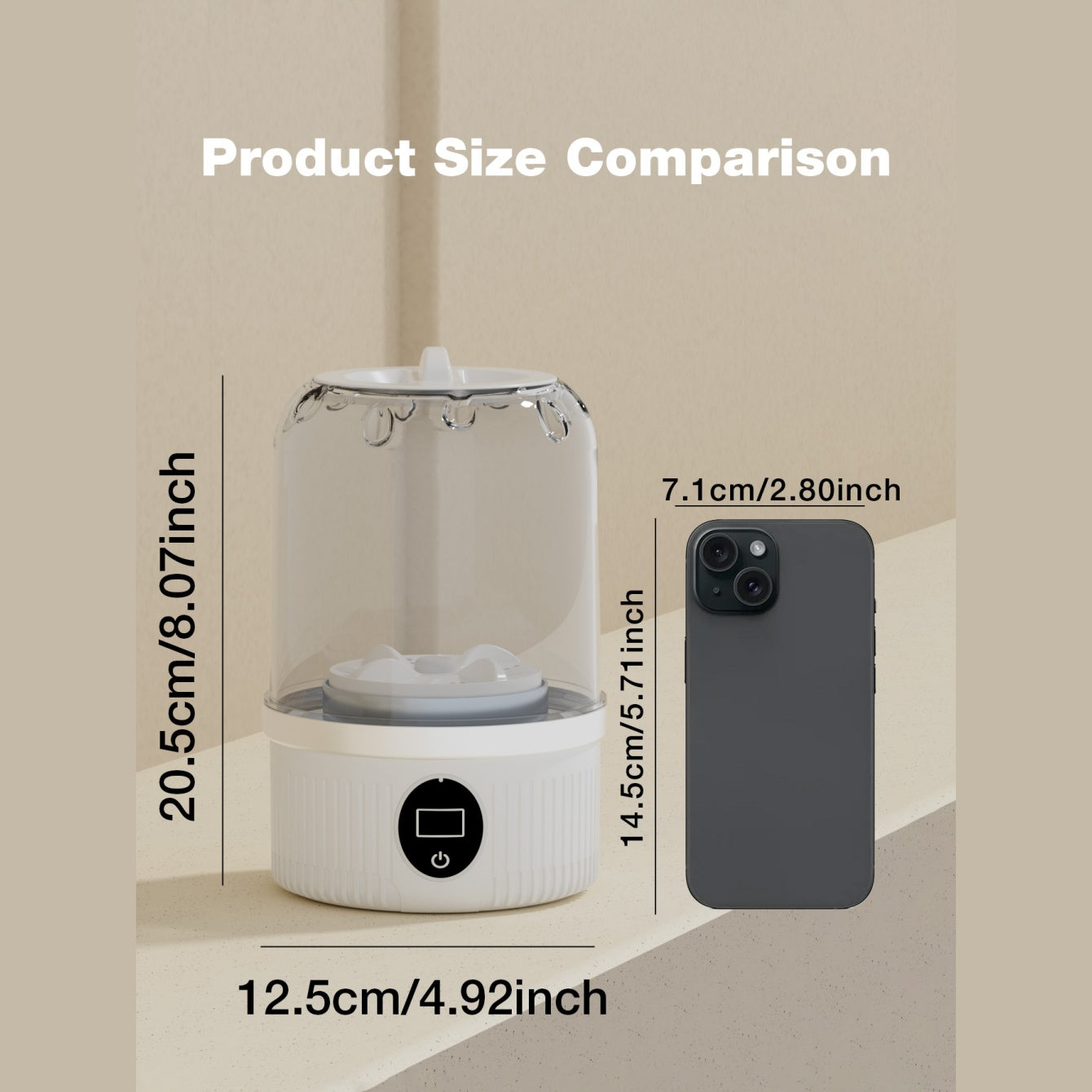 Portable Mini Washing Machine – USB Rechargeable Compact Washer for Travel, Camping, and Delicates Cleaning 3