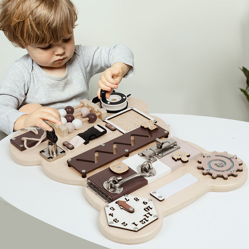 Montessori Bear Busy Board for Kids
