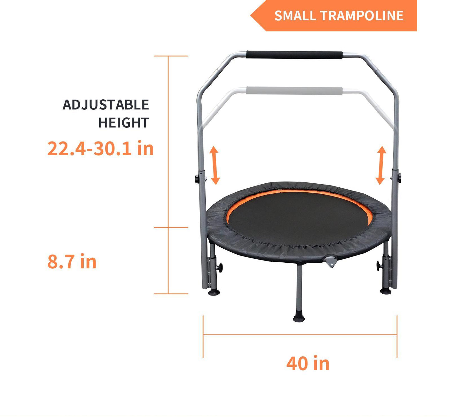 48 Inch Folding Mini Fitness Trampoline