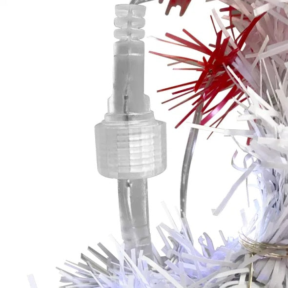 6FT Pre Lit Artificial Christmas Tree with 300 LED Lights