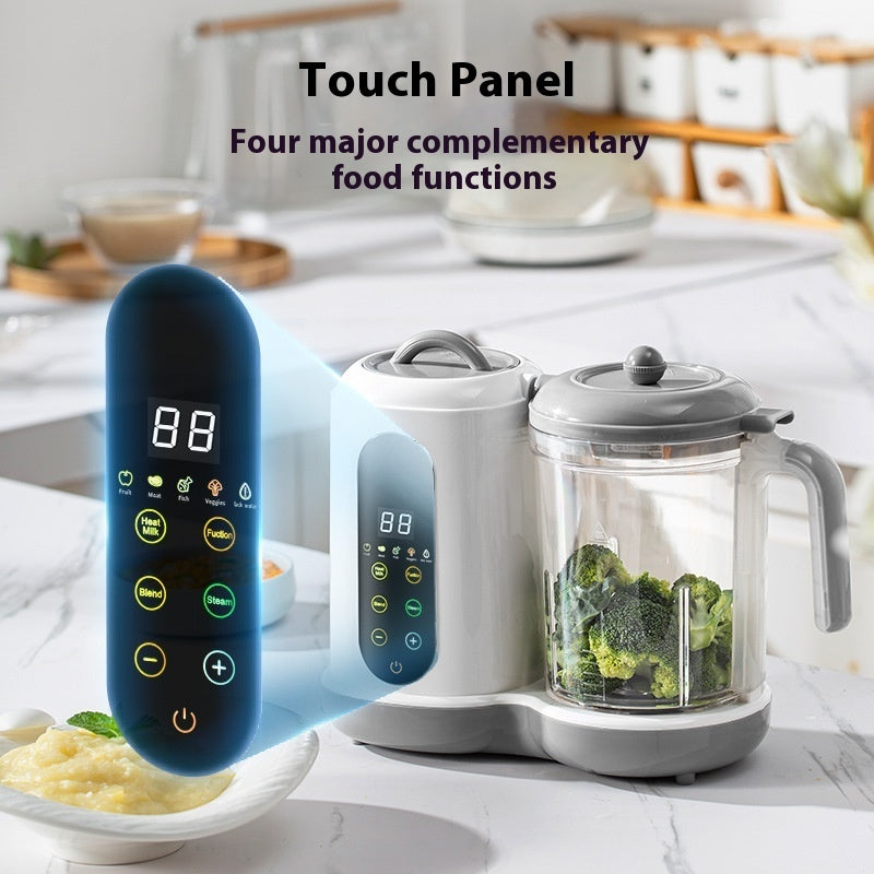 Multifunctional Baby Food Mixer with Automatic Cleaning, Adjustable Speed, 1L Stainless Steel, Low Noise Operation 3