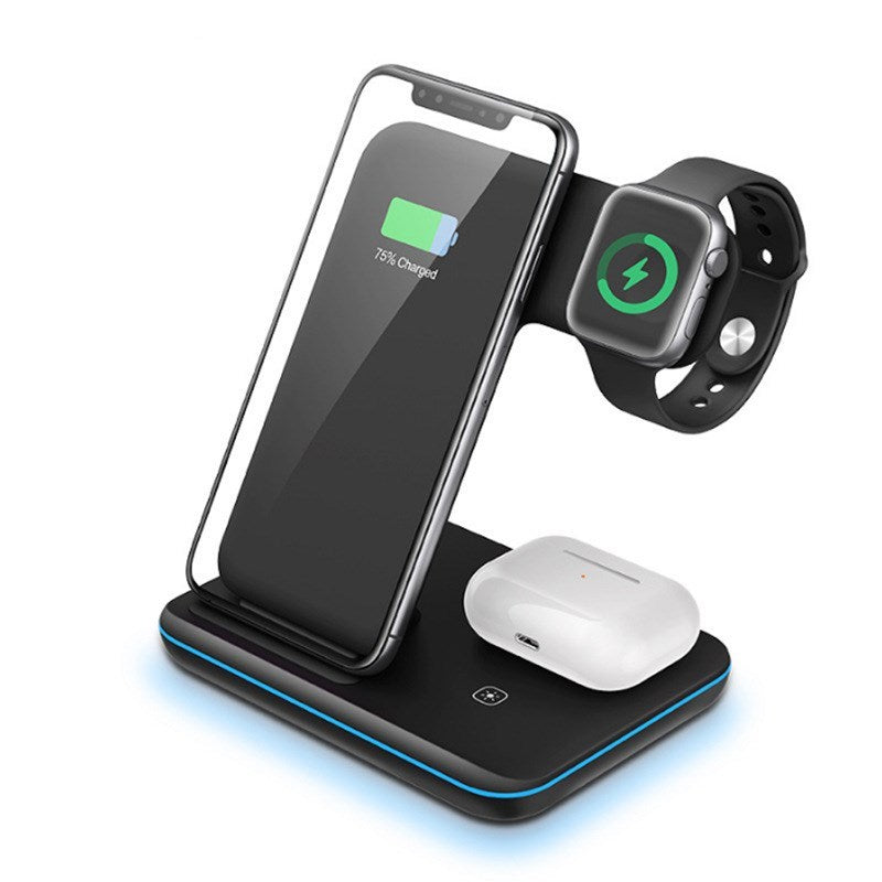 3-in-1 Wireless Charger Station for Phone, Watch, and Headset β Fast Charging Pad 3