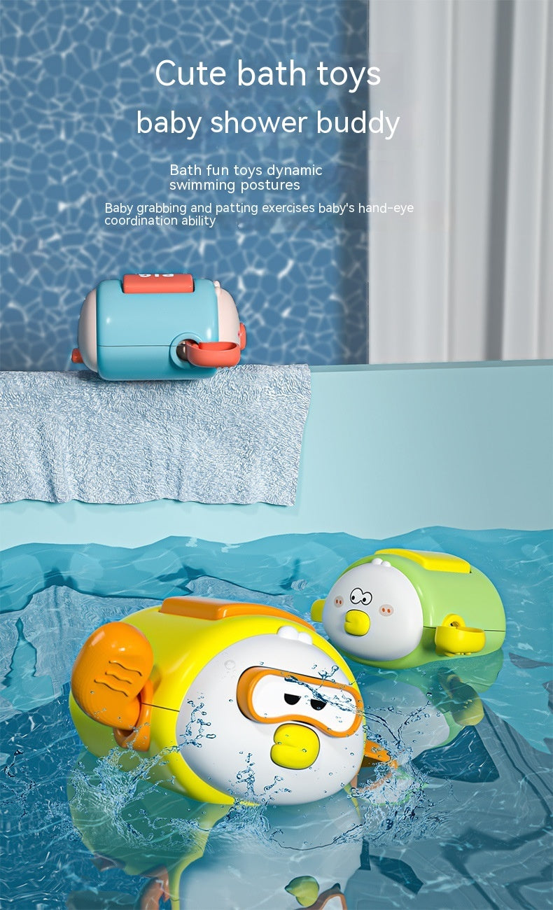 Colorful Cartoon Clockwork Bath Toys for Kids - Wind-Up Water Toys in Durable Plastic, Ideal for Small Hands 2