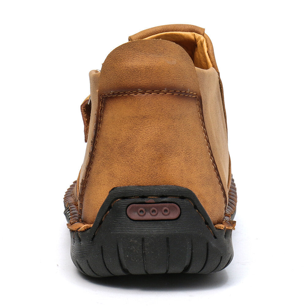 Stylish Men's Ankle Boots with Zipper β Comfortable Breathable Microfiber Hiking Shoes in Multiple Colors 6