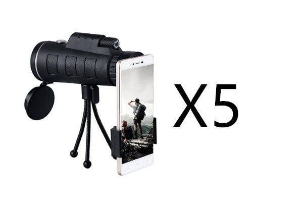 Monocular Telescope with 40x60 Zoom, Compass, Tripod, and Phone Clip for Outdoor Adventures 7