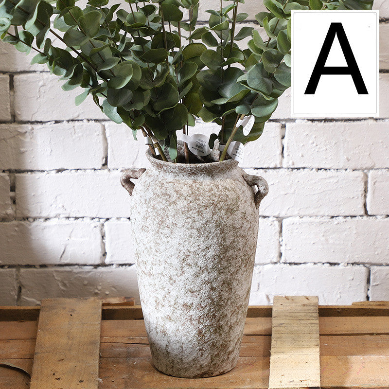 RUSTIC- Retro Ceramic Vase Hydroponic Flower Pot Decoration