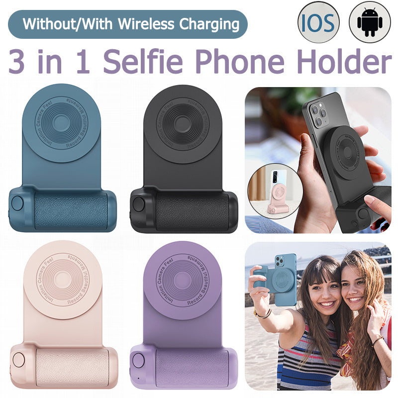 3-in-1 Multifunctional Phone Holder with Anti-Shake Design β Magnetic Camera Handle for Stable Photography 1
