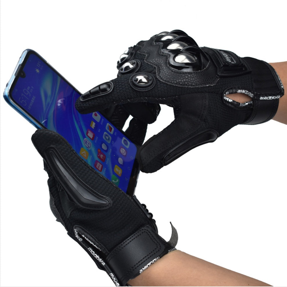 Off-Road Motorcycle Gloves for Men – Protective Alloy Shell, Breathable Comfort, Anti-Skid Design, Multiple Sizes Available 2