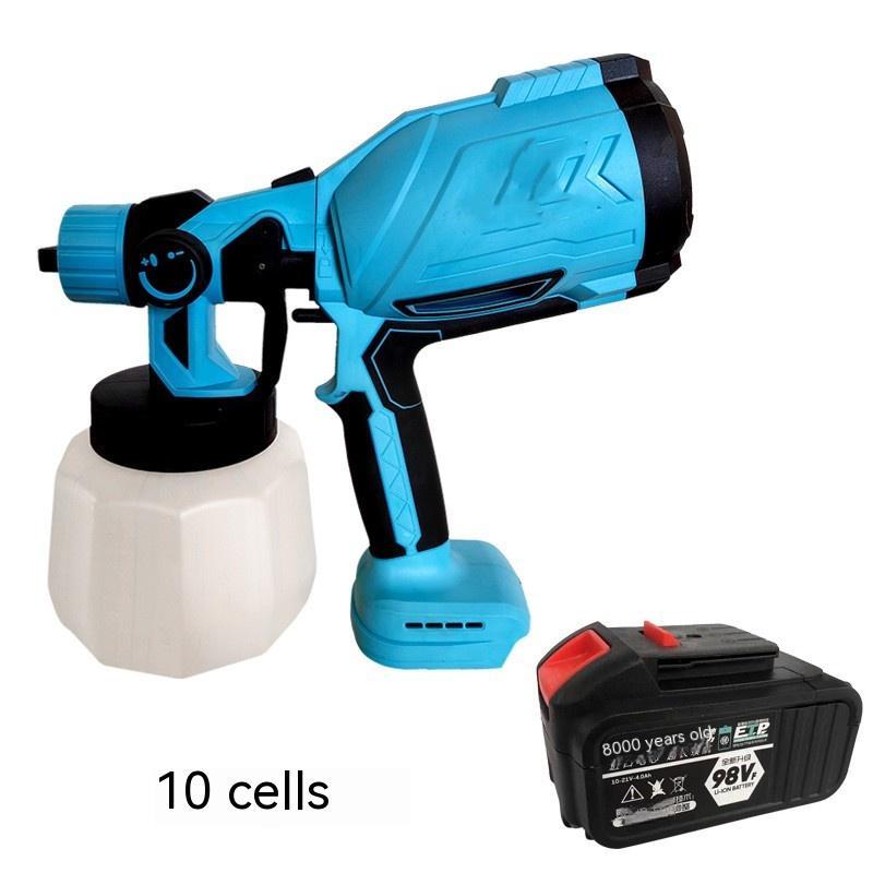 High-Power Electric Spray Gun for Paint and Disinfection β Wireless Lithium Battery Operated 7