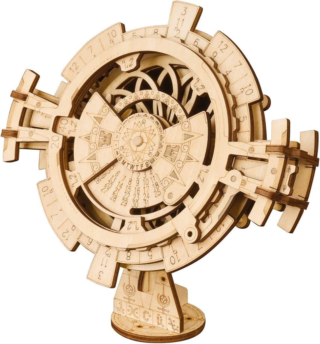 DIY 3D Wooden Puzzle Perpetual Calendar Kit