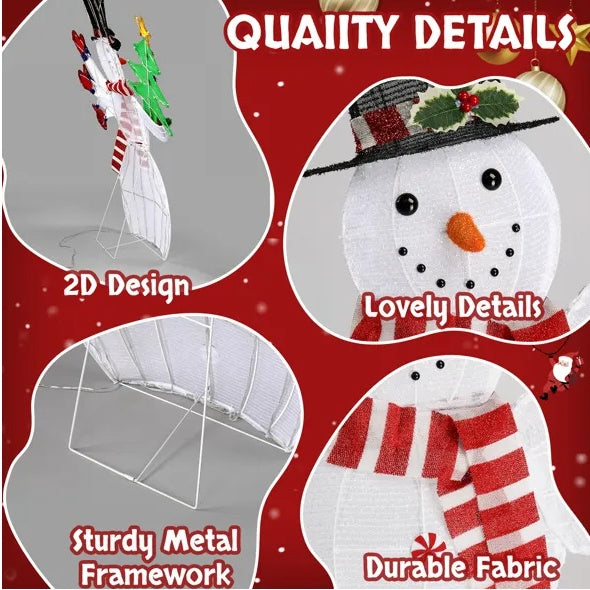 Lighted Snowman Decoration for Christmas