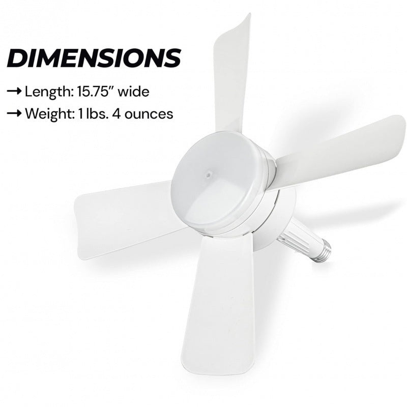 Socket Fan Light with Remote Control – Adjustable LED Ceiling Fan and Light Combo for Easy Installation and Comfort 4