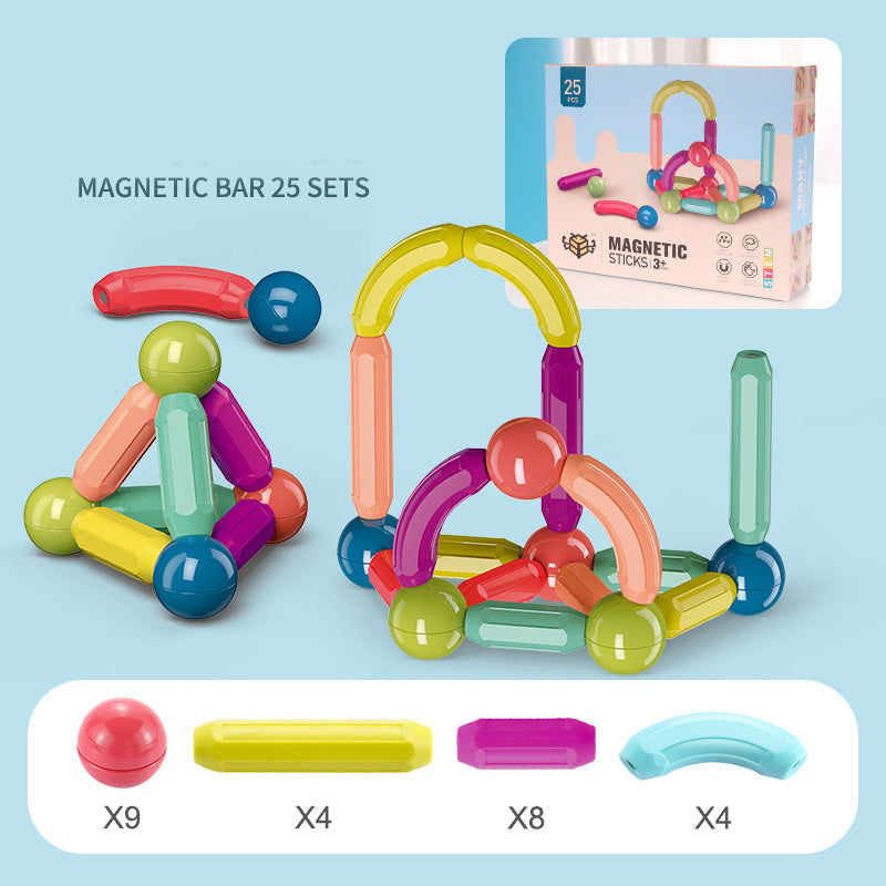 Magnetic Building Blocks Set for Kids β 50-100 Colorful Magnetic Tiles for Creative Play and Learning 5