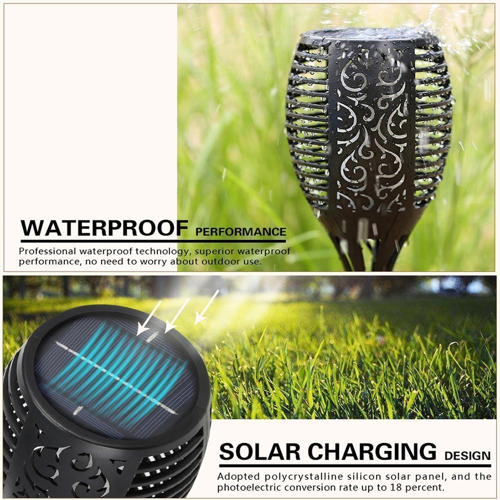 Solar Waterproof LED Torch Light β RGB Color Changing Outdoor Lighting for Garden and Landscape Decoration 4