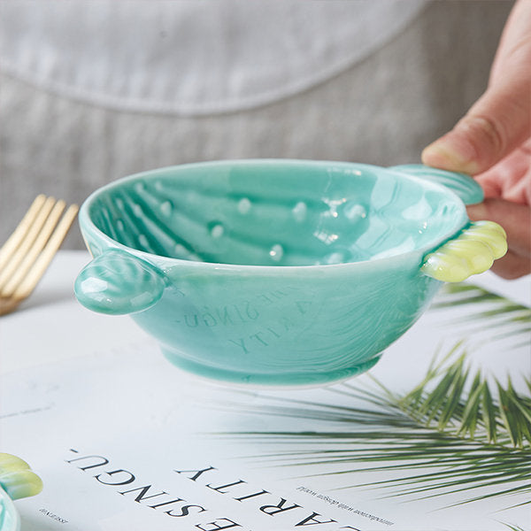 Ceramic Cactus Serving Dishes
