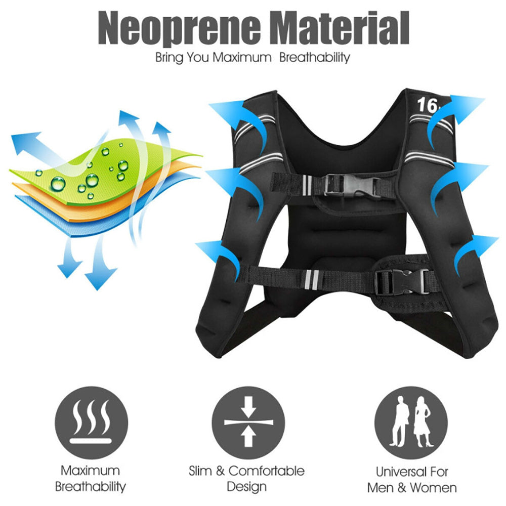16 LB Weighted Vest for Fitness