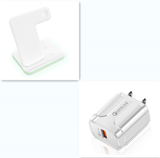 3-in-1 Wireless Charger Station for Phone, Watch, and Headset β Fast Charging Pad 7
