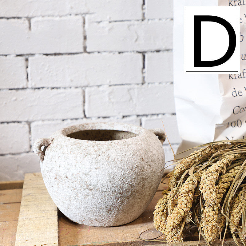 RUSTIC- Retro Ceramic Vase Hydroponic Flower Pot Decoration
