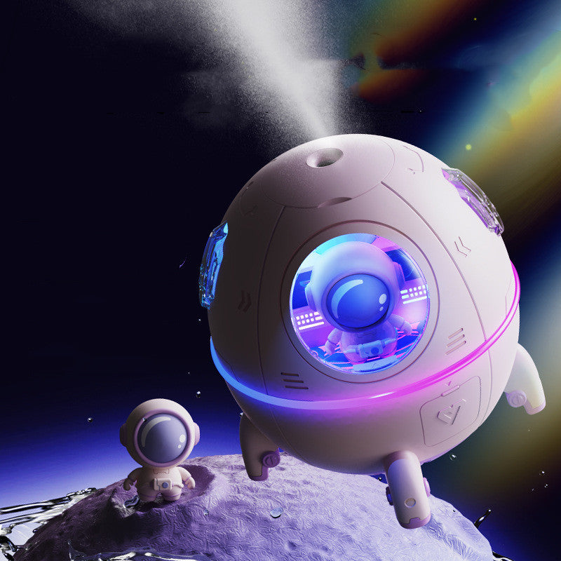 USB Astronaut Humidifier with Aromatherapy Function β White Decorative Home Moisturizer 4
