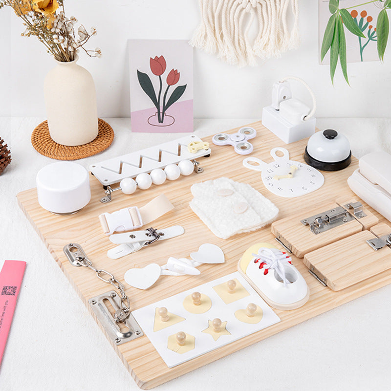 Montessori Busy Board Educational Toy for Babies 0-3 Years β Multifunctional Learning Toy for Fine Motor Skills Development 2