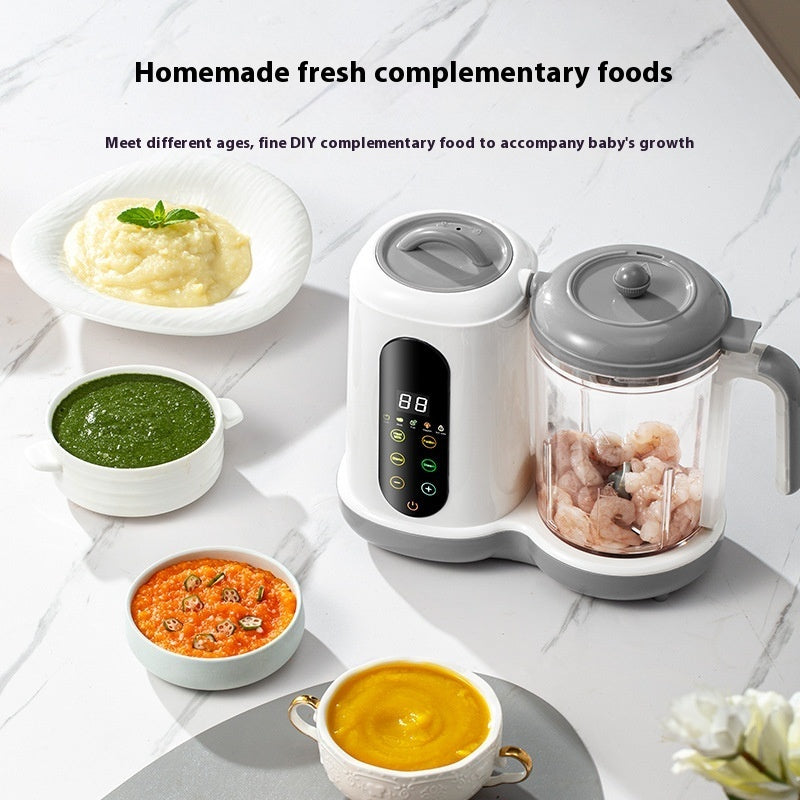 Multifunctional Baby Food Mixer with Automatic Cleaning, Adjustable Speed, 1L Stainless Steel, Low Noise Operation 4