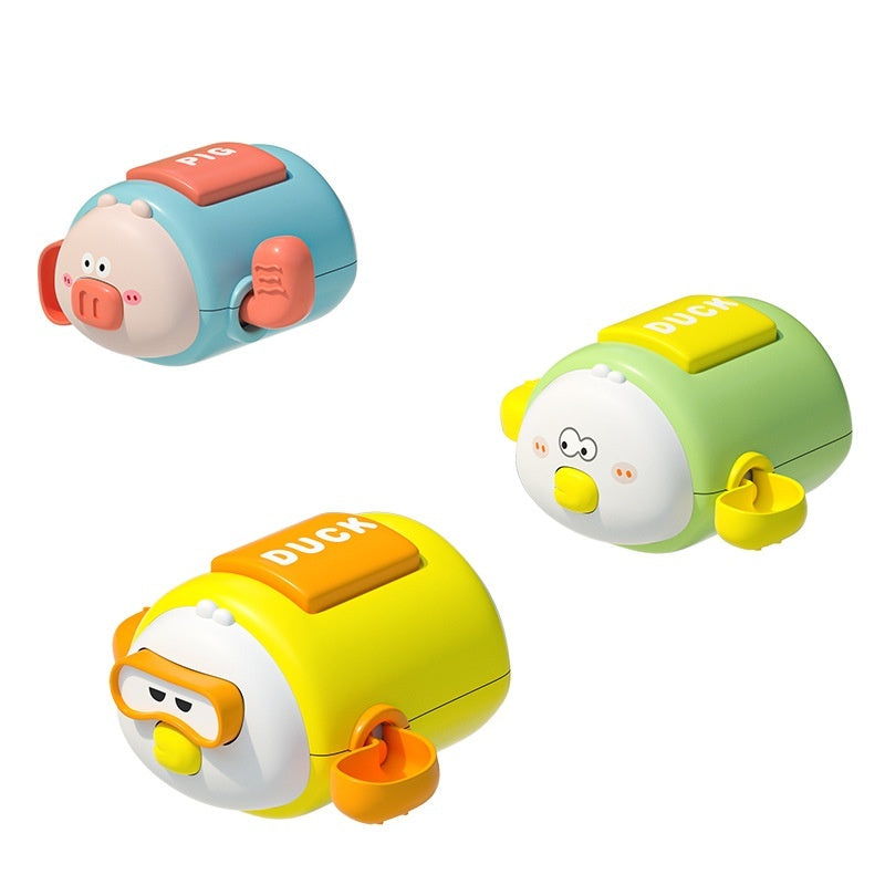 Colorful Cartoon Clockwork Bath Toys for Kids - Wind-Up Water Toys in Durable Plastic, Ideal for Small Hands 7