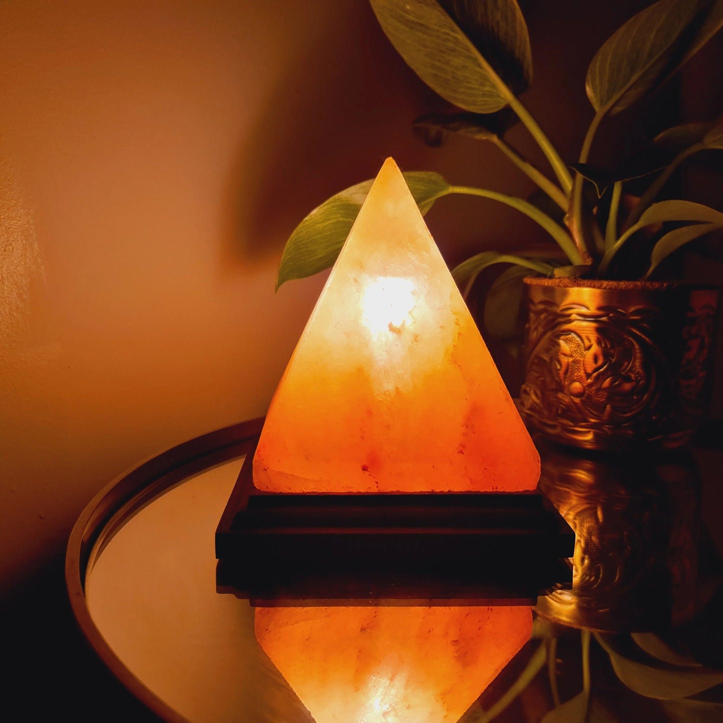 Himalayan Pyramid Salt Lamp