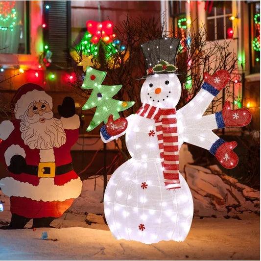 Lighted Snowman Decoration for Christmas